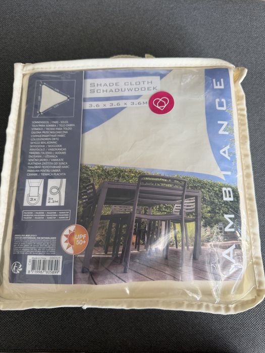Homla Ambiance nowy zagiel zacieniajacy ogrodiwy parasol przecwsloneczny balkonowy oslona przeciwsloneczna 3,6m