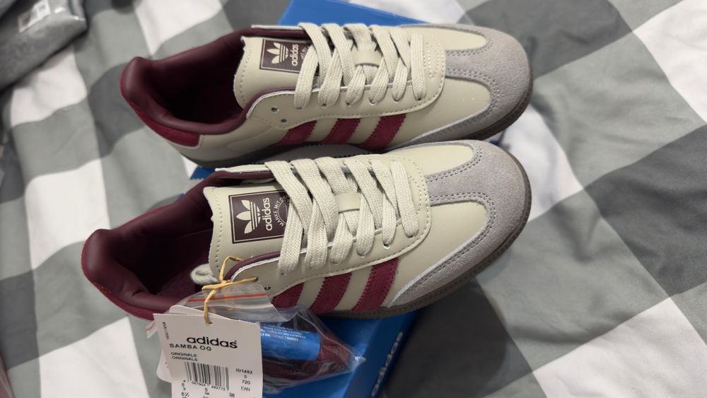 Ténis adidas samba OG putty grey marron