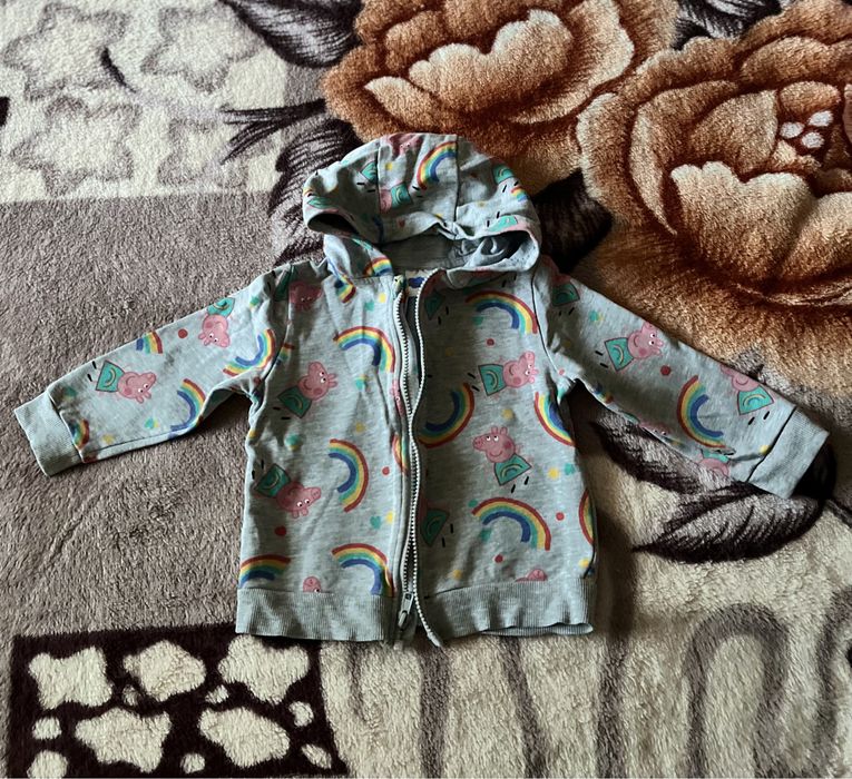 Кофта George сіра зі свинкою пепою на дівчинку 2-3 роки