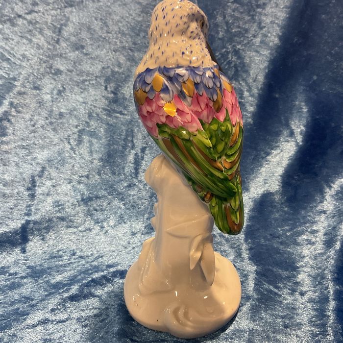 Ave vista alegre porcelana pintura manua 17 cm