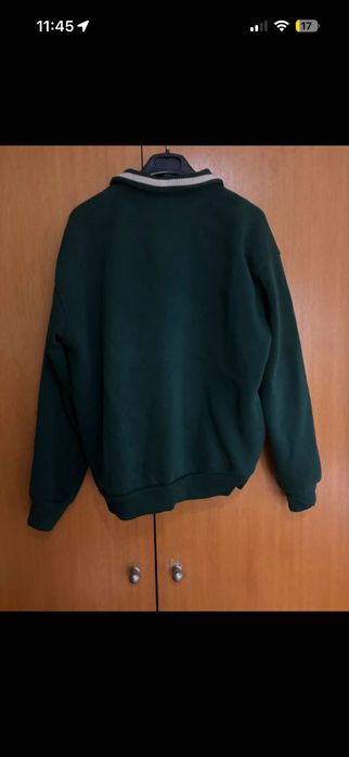 Sweatshirt / Camisola de meio fecho (Half-Zip) Verde Bershka