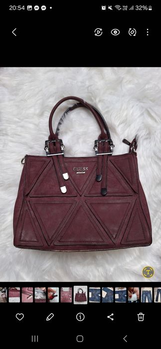Prześliczna torebka guess śliwkowa wysylka gratis!!ordo