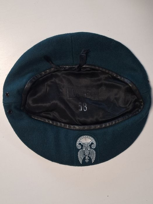 Beret wojskowy zielony