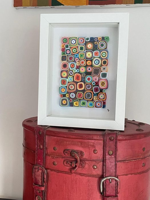 Quadro feito com quilling