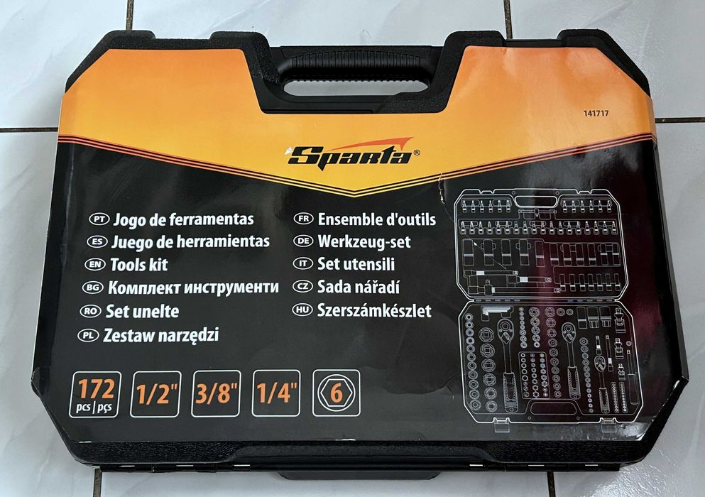 Zestaw narzędzi Sparta - 172 elementy + walizka