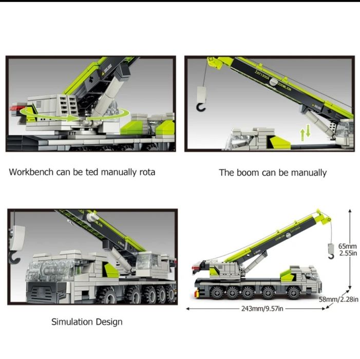 Конструктор детский кран строительный техника 351шт грузовик лего Lego