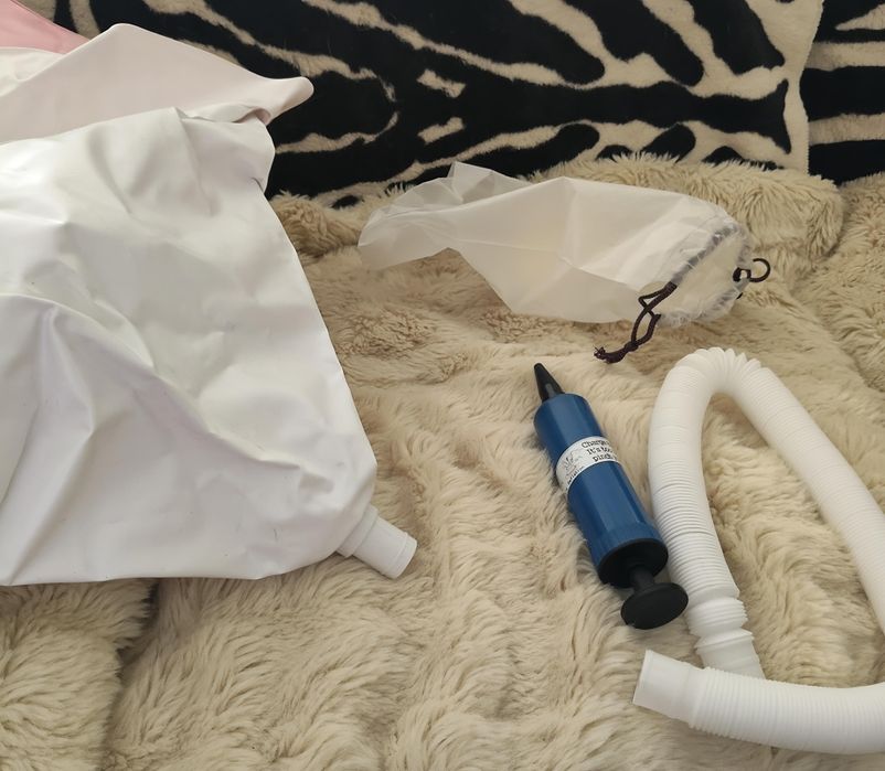 Bacia insuflável e portátil para lavar cabelos