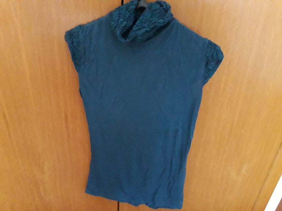 Blusa azul turquesa