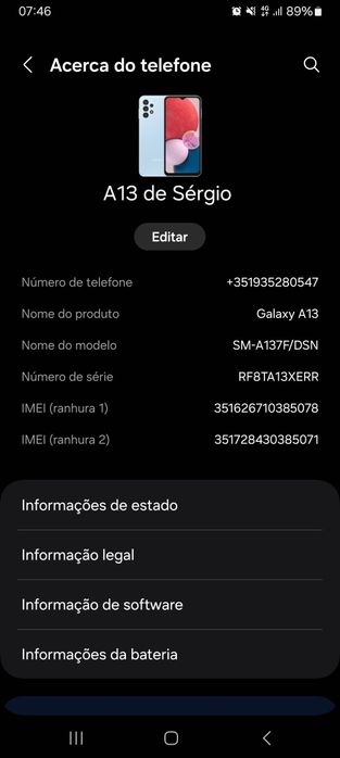 Vendo samsung a13 como novo