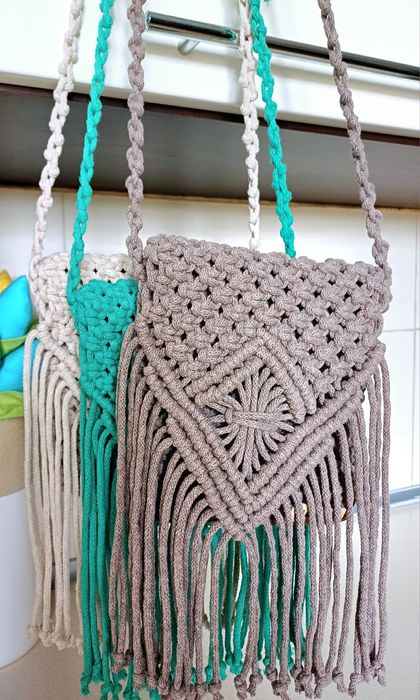 Makramowa Torebka na Telefon – Handmade w Stylu Boho