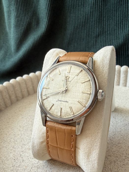 Omega Seamaster Ref. 14390 "Linen Dial" 1961 – Stan Gabinetowy | Pełny Serwis | Gwarancja do 02/2027