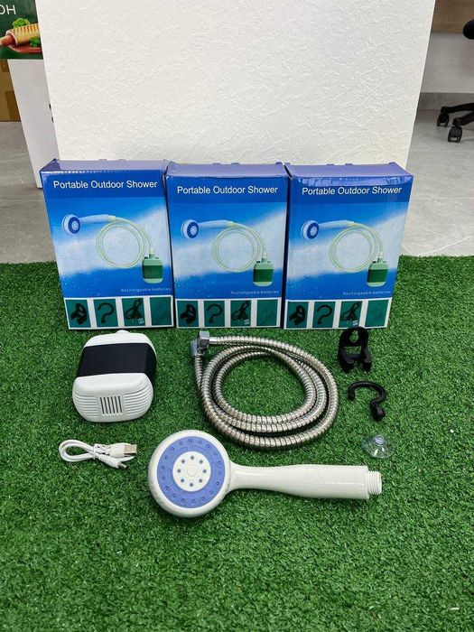 Портативний ДУШ на акумуляторі! Похідний армійський ДУШ + АКБ.