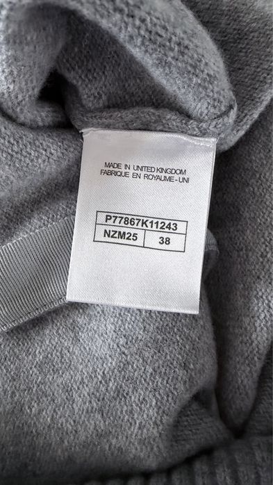 Sweter Chanel Kaszmir Szary