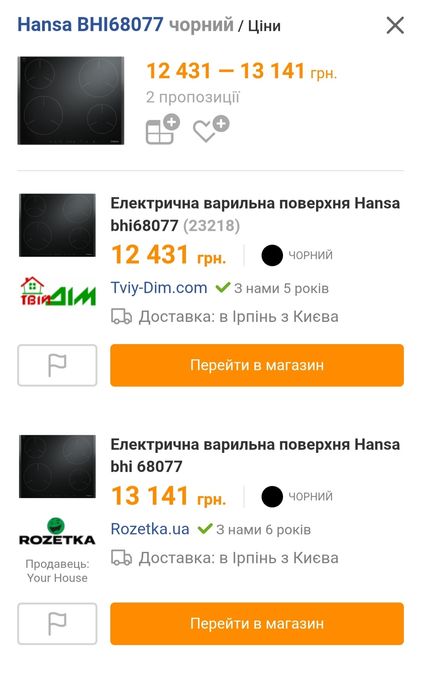 Варильна поверхня індукційна HANSA