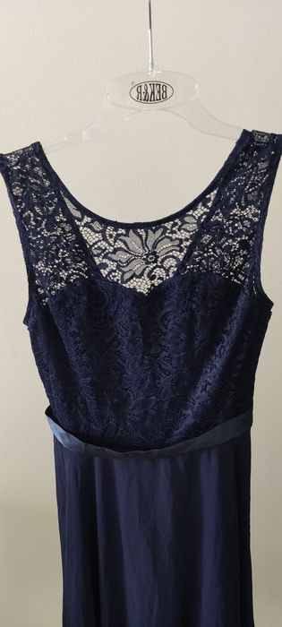 Granatowa sukienka Berry Love rozmiar M