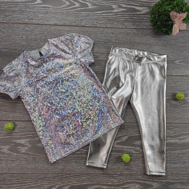 Опт/розн футболка СРІБЛО 92-146р Блискуча футболка,нарядная футболка