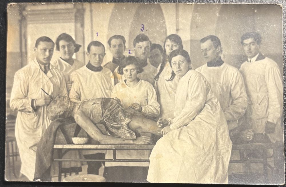 Pocztówka- Zdjęcie Sekcja Zwłok Brześć Litewski II RP