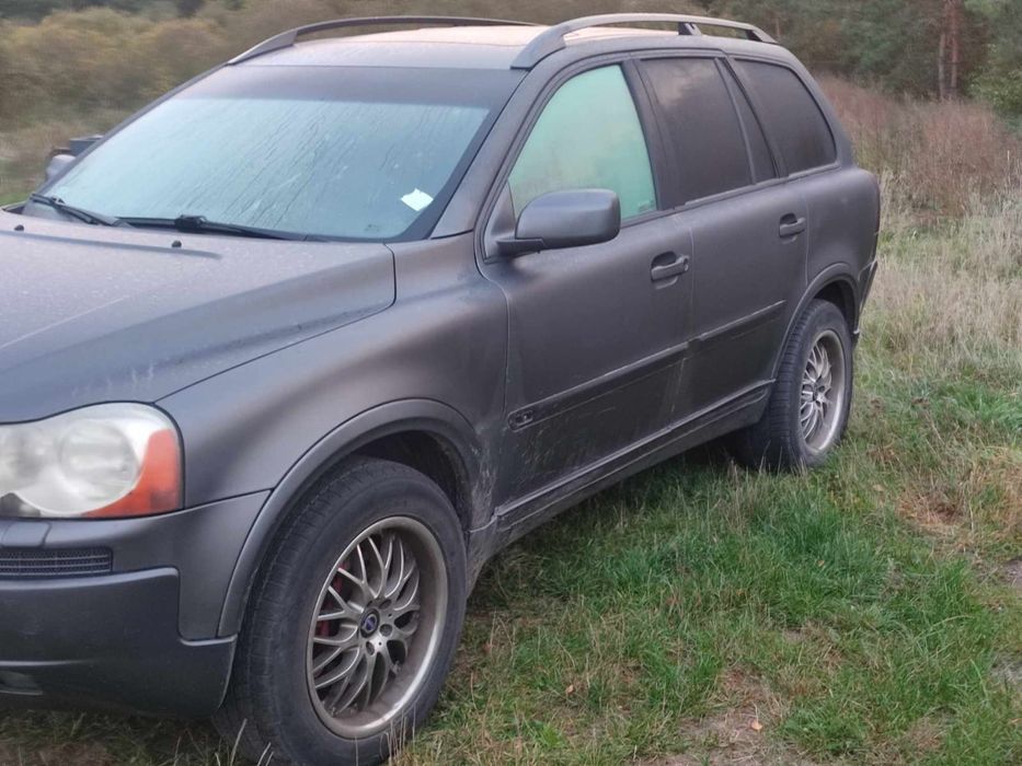 Części volvo xc90 2.4 d5 silnik skrzynia drzwi skóra lampa szyba hak