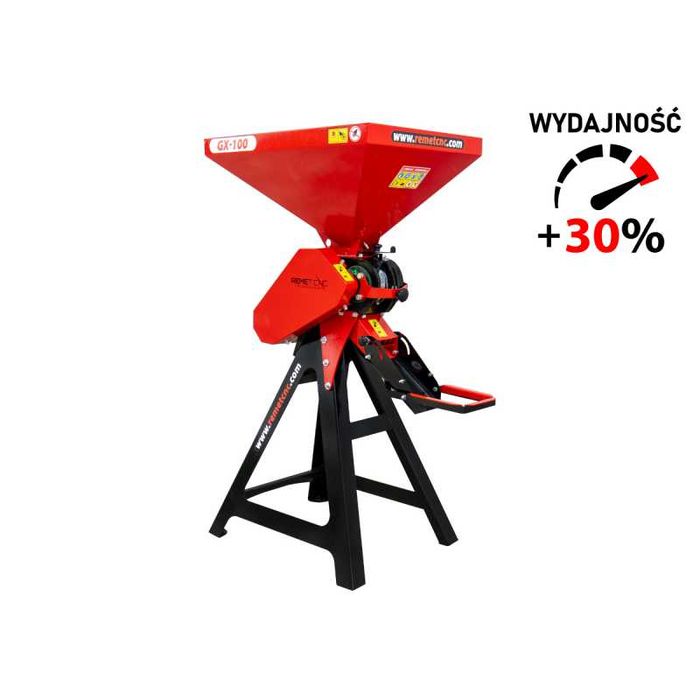 Gniotownik walcowy, zgniatacz ziarna zboża kukurydzy Remet promocja GX