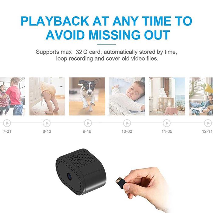 Mini kamery bezprzewodowa WiFi inteligentna kamera szpiegowska