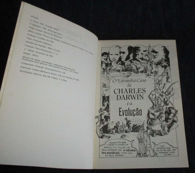 Livro Darwin Para Principiantes Jonathan Miller Borin Van Loon