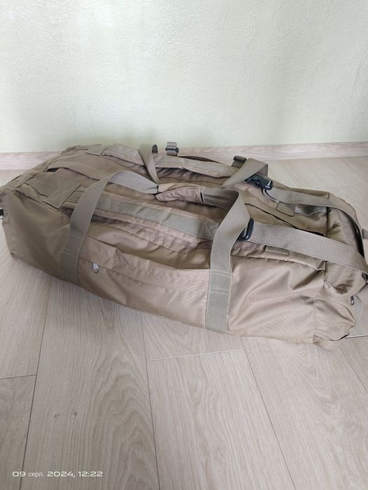 Тактична Сумка- рюкзак Oxford 1680g/m2 на 80л. (Койот).