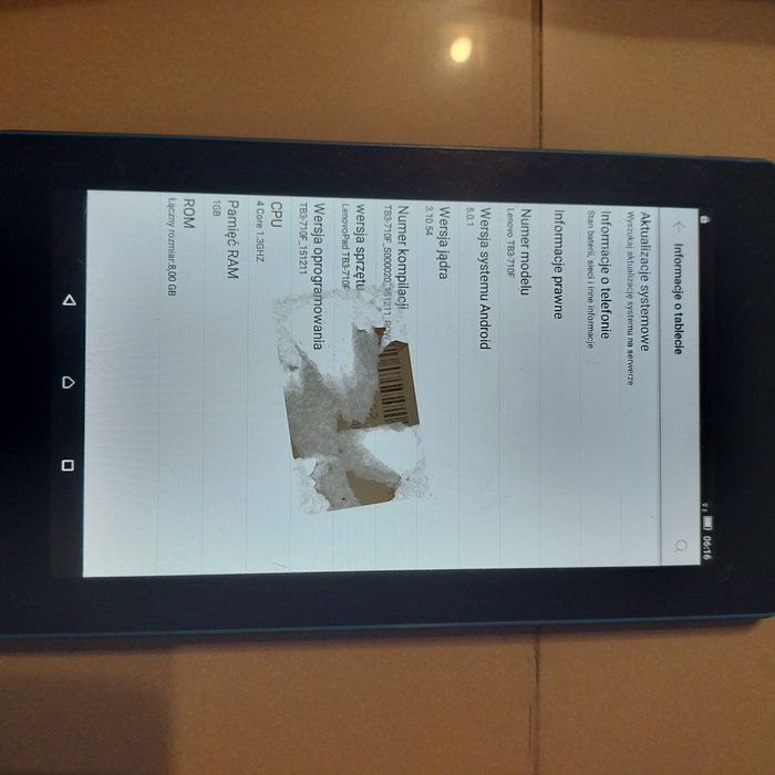 Tablet LENOVO Tab 3 710f 7" 1 GB / 16 GB czarny