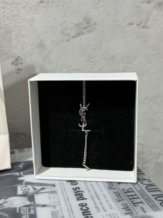 Bransoletka YSL srebrna