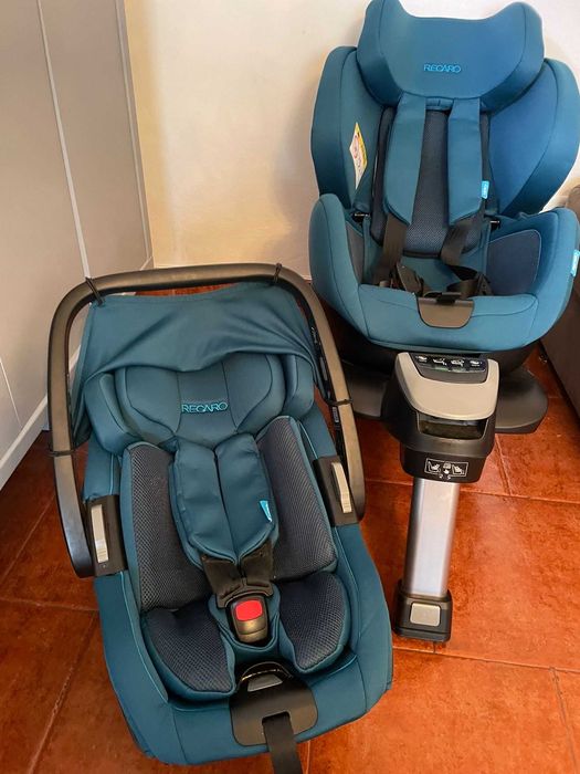 Carrinho completo com ovo Recaro