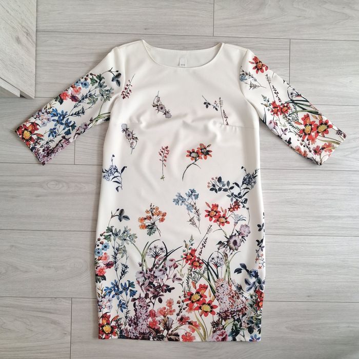 Elegancka wizytowa sukienka damska, rozmiar S/175