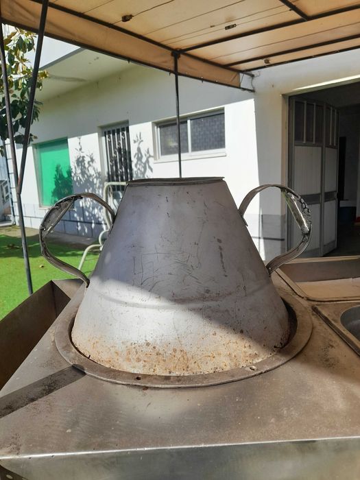 Carro de Castanhas em Inox