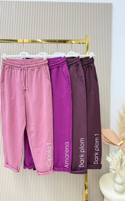 Spodnie damskie z patką Wiya dresowe duży wybór kolorów