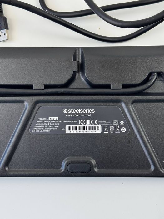Клавіатура SteelSeries Apex 7 AZERTY Black (64638)