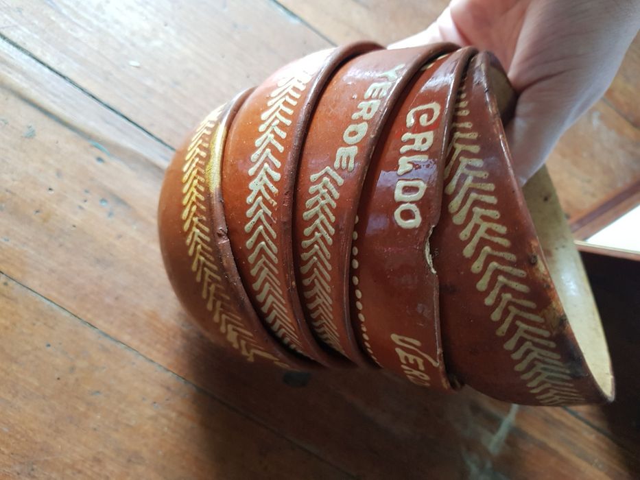 Conjunto diverso de caldo verde