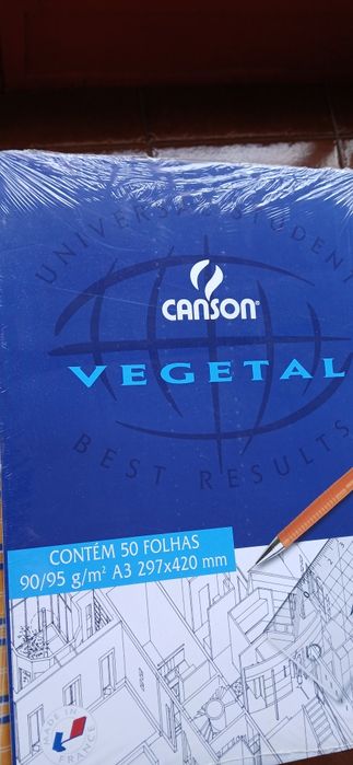 Bloco de 50 folhas de Papel Vegetal A3 da Canson (NOVO)