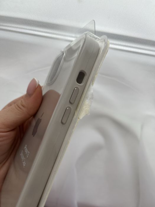 Чохол на айфон 13/14 silicone case metal frame