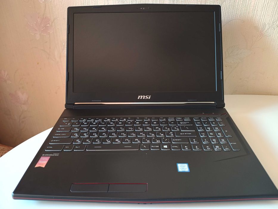 MSI GL63 9SDK i7-9750H 16GB NVIDIA GTX1660Ti 6Gb SSD512Gb 60Hz