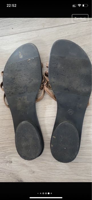 Klapki damskie rozmiar 38