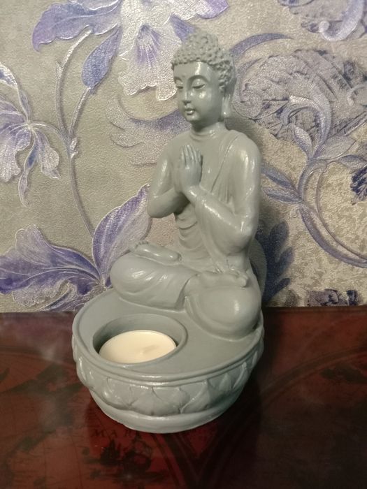Підсвічник Будда гіпсовий 18 і 14 см