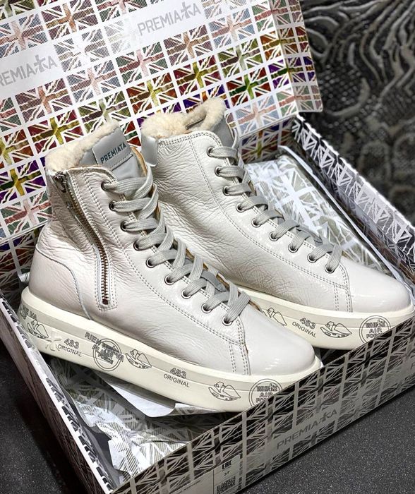 Оригинал! Premiata Edith 6108 Премиата мех зима ботинки кроссовки