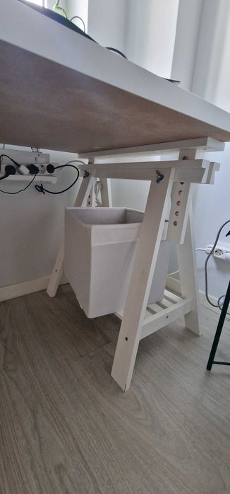 Cavalete, branco de madeira maciça - MITTBACK Ikea