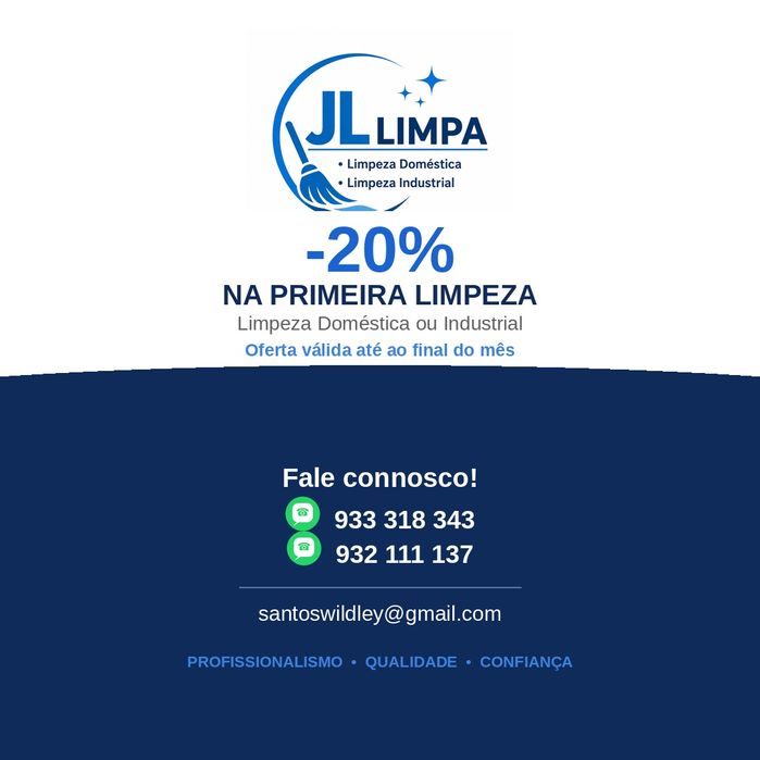 JL Limpa | Limpeza Profissional de Casas, Escritórios, Pós-Obra e Limpezas Profundas em Lisboa