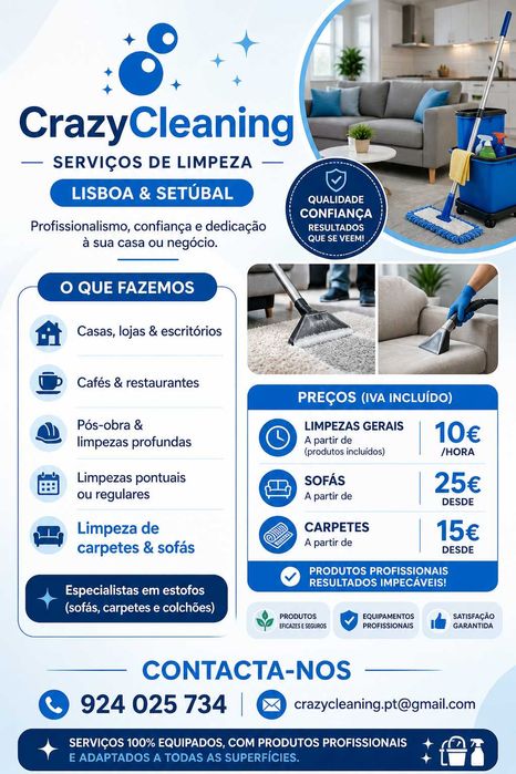 Limpeza gerais a casas habitação escritório e carros
