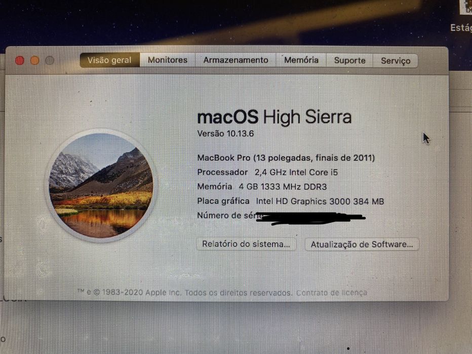 Macbook Pro 13 polegadas 2011
