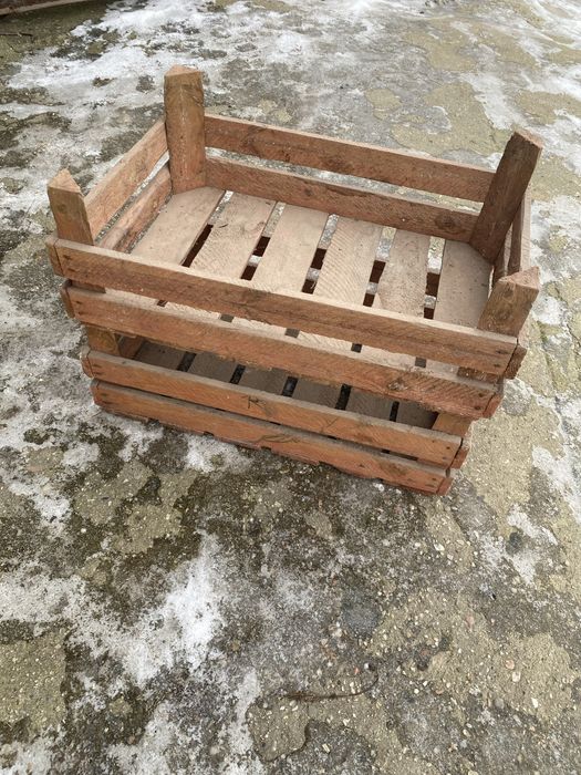 Skrzynka drewniana, sadzeniaki, warzywa. Duża ilość.