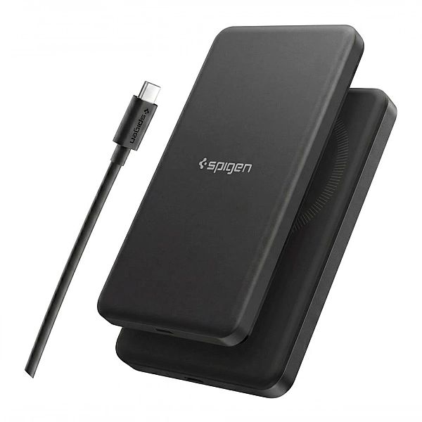 Spigen Ea2205Mq Essential Magsafe Power Bank 5000Mah 22.5W Qi2 Black