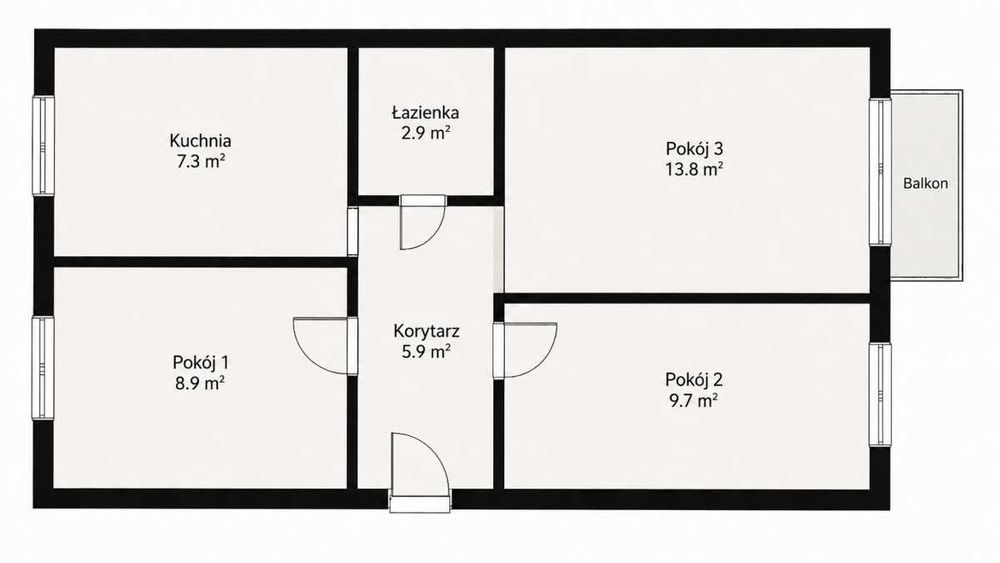Gotowe do wejścia | 3 pokoje | generalny remont | balkon | 1 piętro - Widok 3