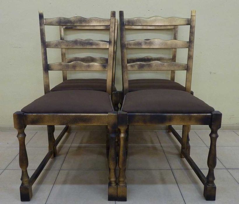 STOLIK rozkładany + 4 krzesła stół ława