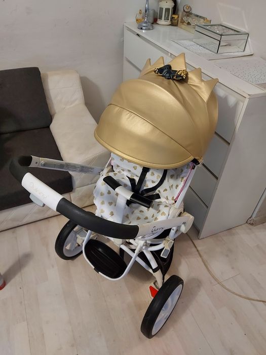 Ubranko Quinny moodd zloty daszek korona złote serca cudo dziewczynki