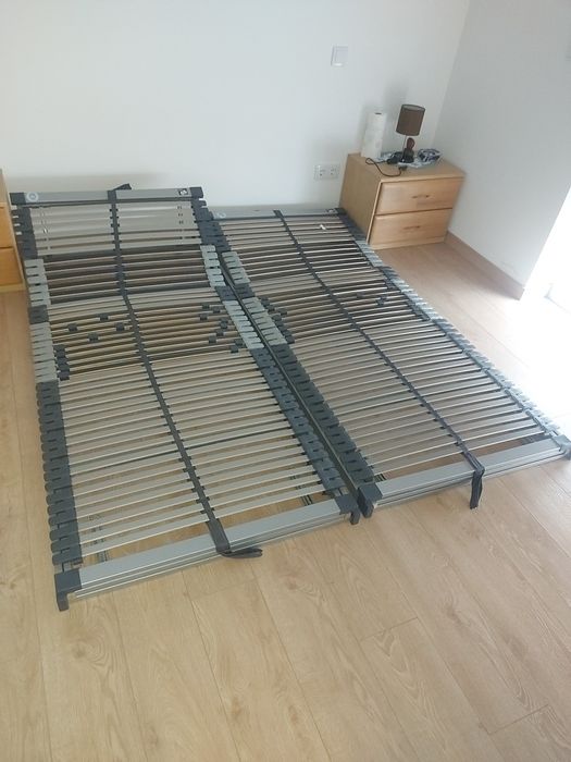 2 estrados de Cama de adulto | Estrados de ripas com 42 ripas 7 zonas